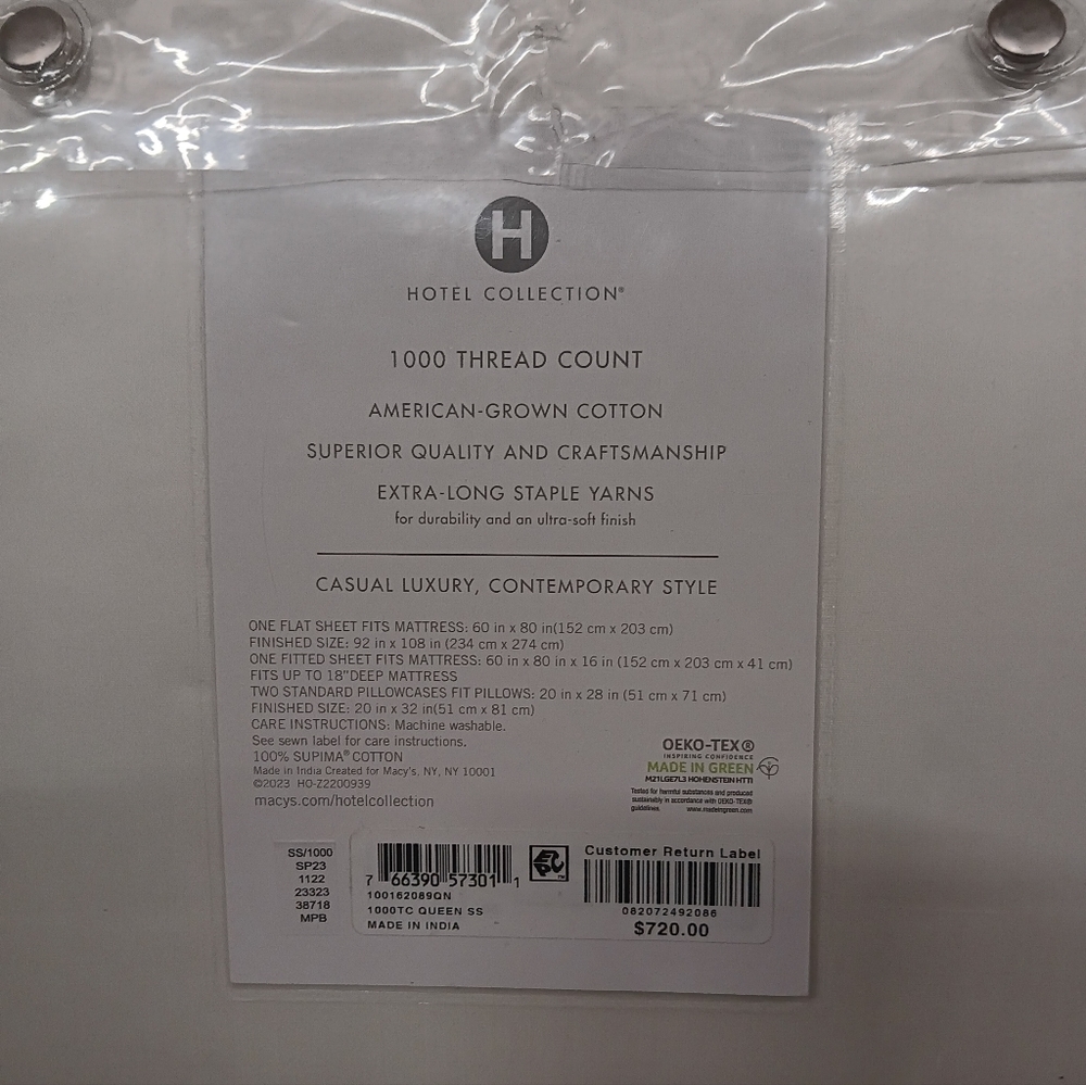 Hotel Collection Queen Set, 1000 Thread Count